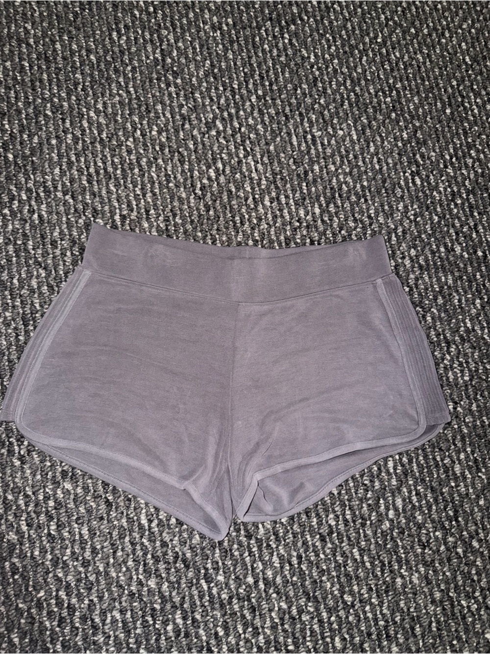 Moda Lavender Gray Cozy Lounge Shorts